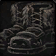 Emplacement de pieds vide